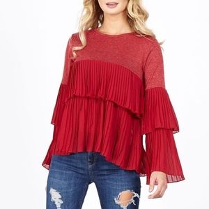 Gorgeous Pleated Tier Top